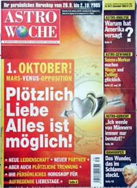 Zeitschrift über astrologische Themen, Lebensberatung, Mondkalender und Leserforum.